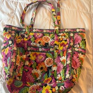 Vera Bradley Pink and Yellow Floral Tote